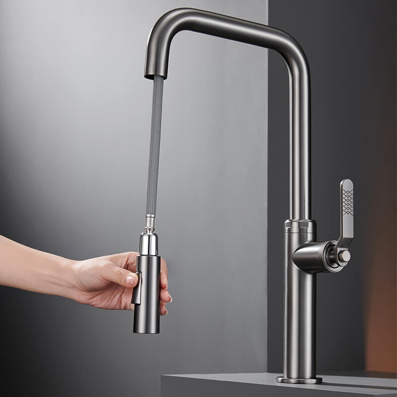 Amazon Kitchen Taps Pull Out Spray Stainless Steel Sink Water Tap Mixer Flexible 360 Degree Pull Out Kitchen Faucet (3)