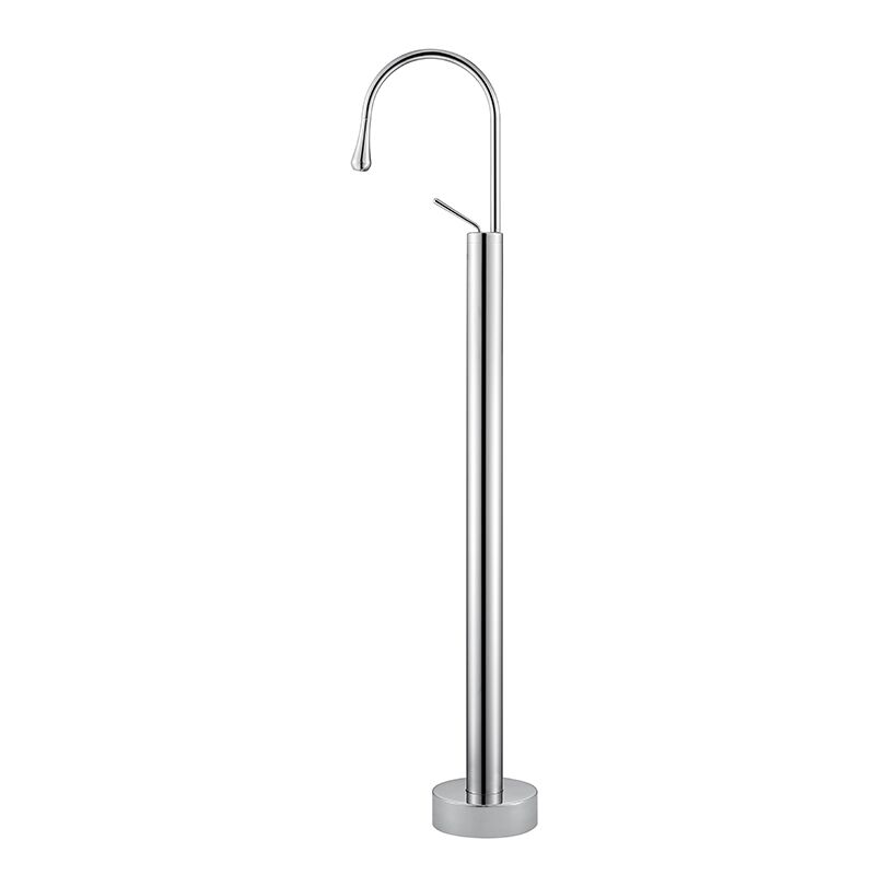 Brass Freestanding Bath Shower Mixer floor stand mounted Tub Filler Shower Mixer Free Standing Bathtub Faucets (1)