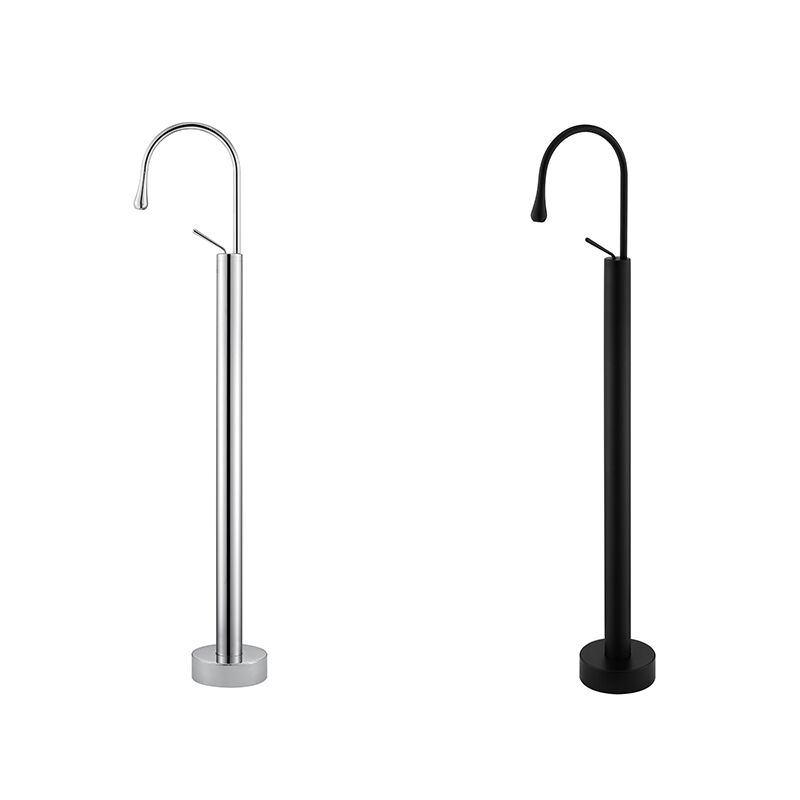 Brass Freestanding Bath Shower Mixer floor stand mounted Tub Filler Shower Mixer Free Standing Bathtub Faucets (5)
