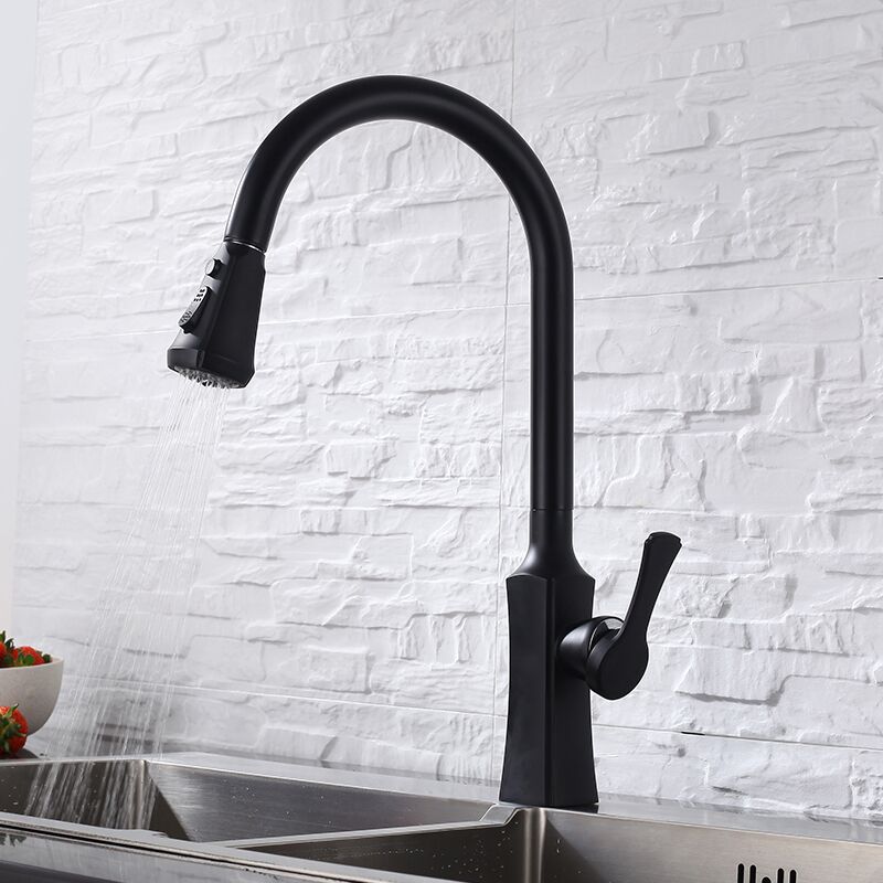 Countertop 304 stainless steel sink faucet kitchen faucet with pull-down nozzle pull out popular kitchen faucet (2) Countertop 304 stainless steel sink faucet kitchen faucet with pull-down nozzle pull out popular kitchen faucet (2)