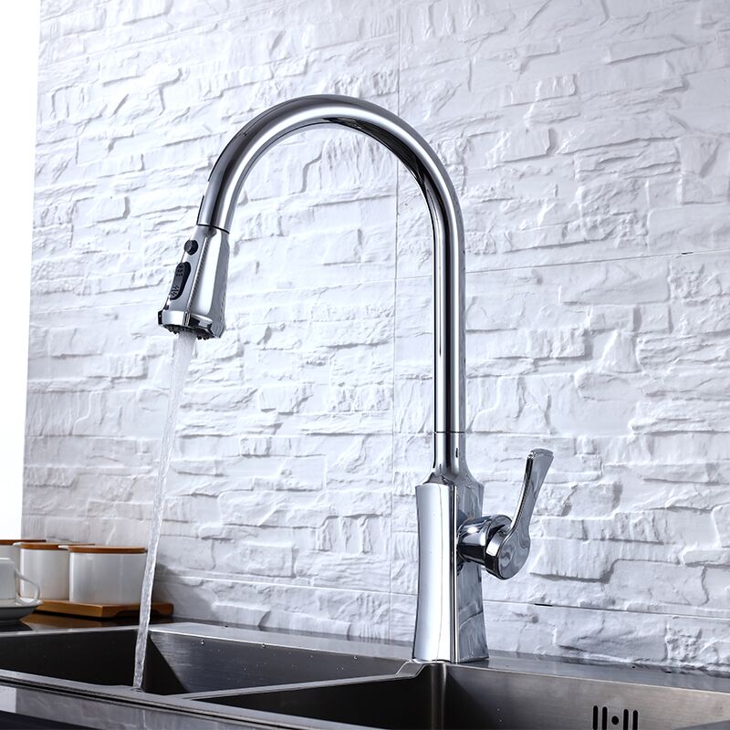 Factory price stainless steel 304 pull out kitchen faucet (1) Factory price stainless steel 304 pull out kitchen faucet (1)