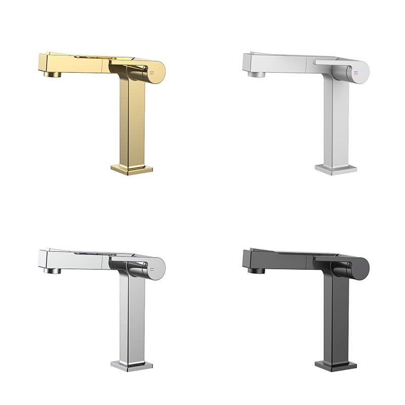 Fashion Luxury Design Full Copper Single Handle Basin Faucet Brass For Project (1)