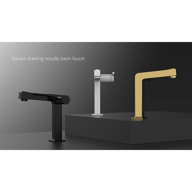 Fashion Luxury Design Full Copper Single Handle Basin Faucet Brass For Project (2)