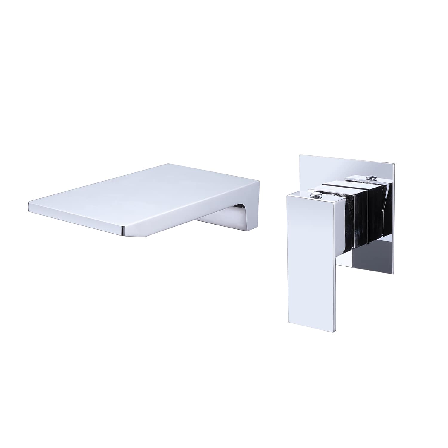 Modern Design Chrome Waterfall Wall Mounted Bathroom Hand Wash Basin Faucet-2