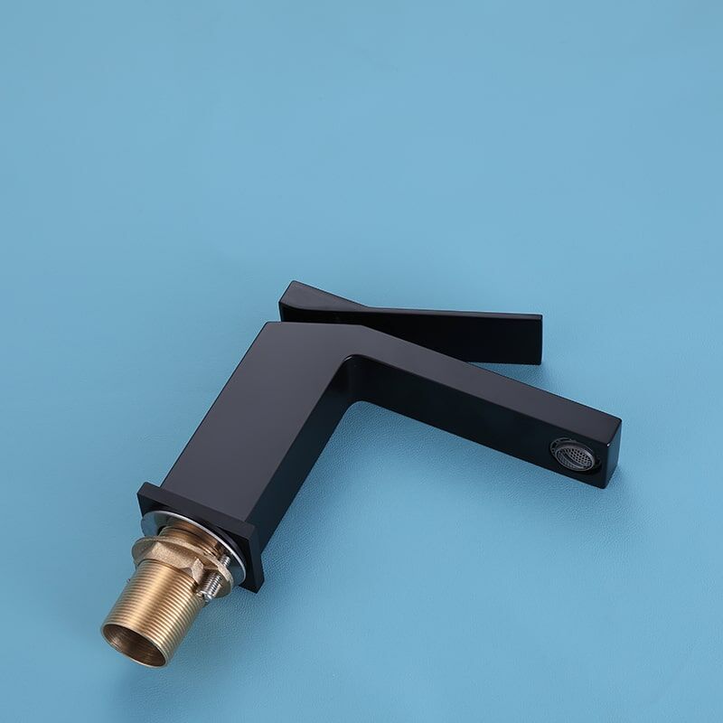 New Design American Sanitary Wares Black Surface Single Hole Handle Bathroom Basin Sink Faucet-5