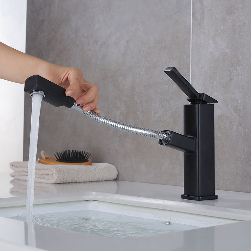 Pull-down bathroom faucet for bathroom and kitchen Pull-down bathroom faucet for bathroom and kitchen