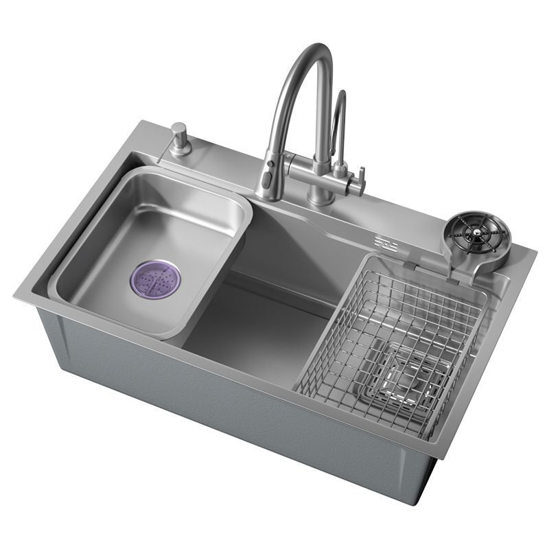 SUS30 Stainless Steel Ledge Multifunction Hand Made Workstation Kitchen Sink MP-KS-004-1