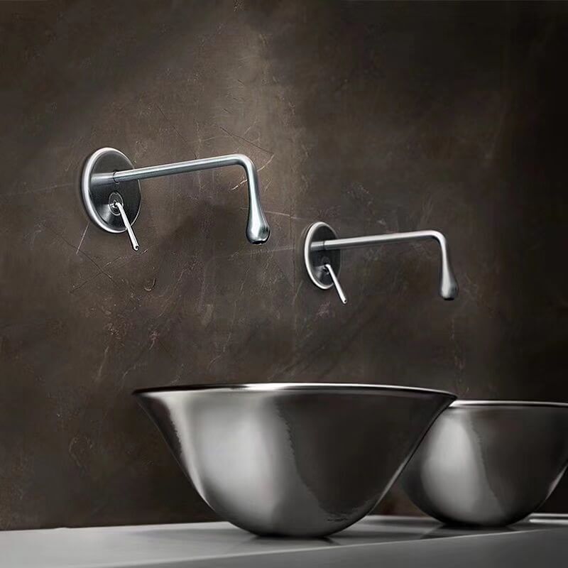 Single Handle Single Lever Waterfall Basin Faucet With Full Copper Body (1)