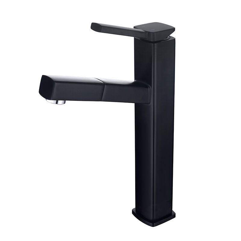 Single handle pull-down bathroom faucet hot and cold water faucet Single handle pull-down bathroom faucet hot and cold water faucet