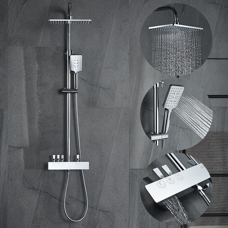 shower-6099 (2)-min Luxury wall-mounted shower faucet top shower set