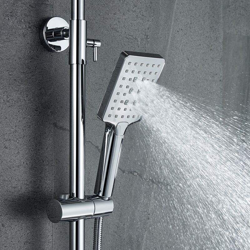 shower-6099 (4)-min Chrome bathroom shower faucet with hand shower