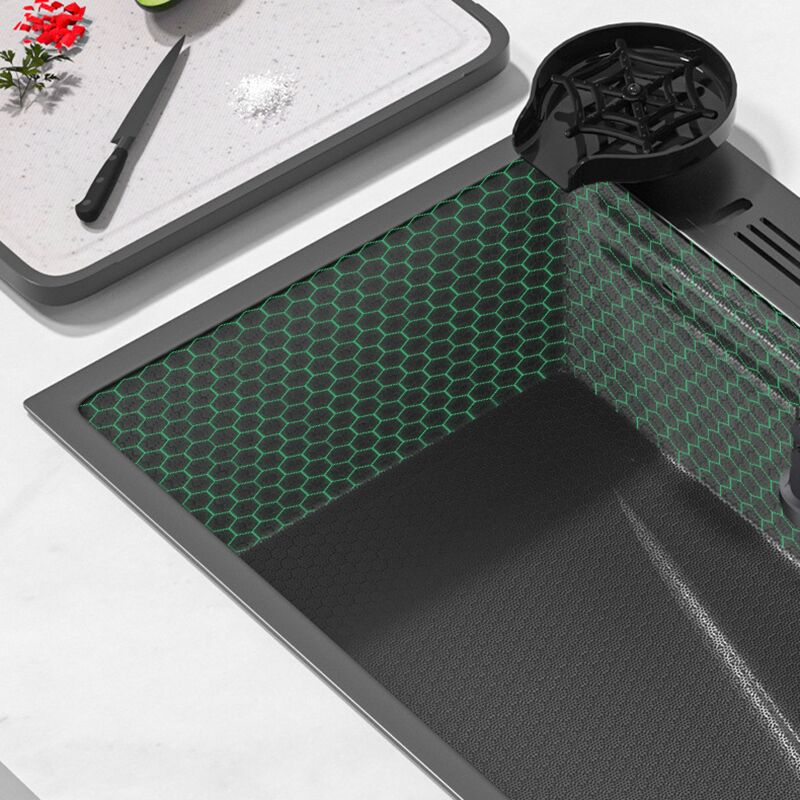 Factory Price High Quality Honeycomb Embossing Kitchen Sink Single Bowl Multi-functional Stainless Steel Kitchen Sink MP-KS-010-3