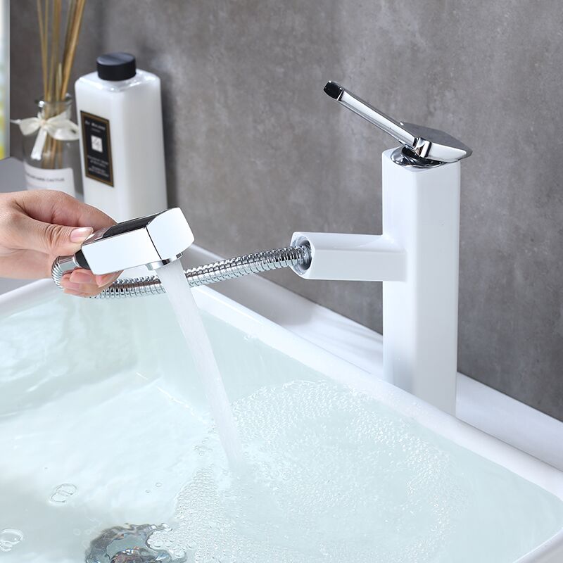 Pull-out spray nozzle rotating basin faucet Pull-out spray nozzle rotating basin faucet