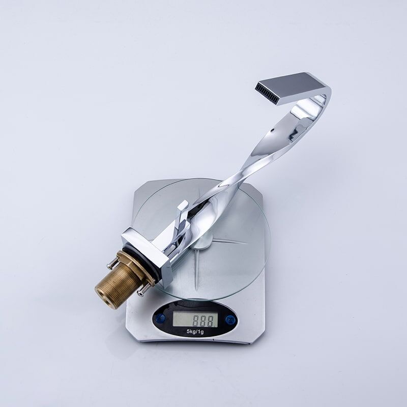 designer bathroom brass sink faucet modern faucet distorted waterfall basin bathroom faucet-2001V-6