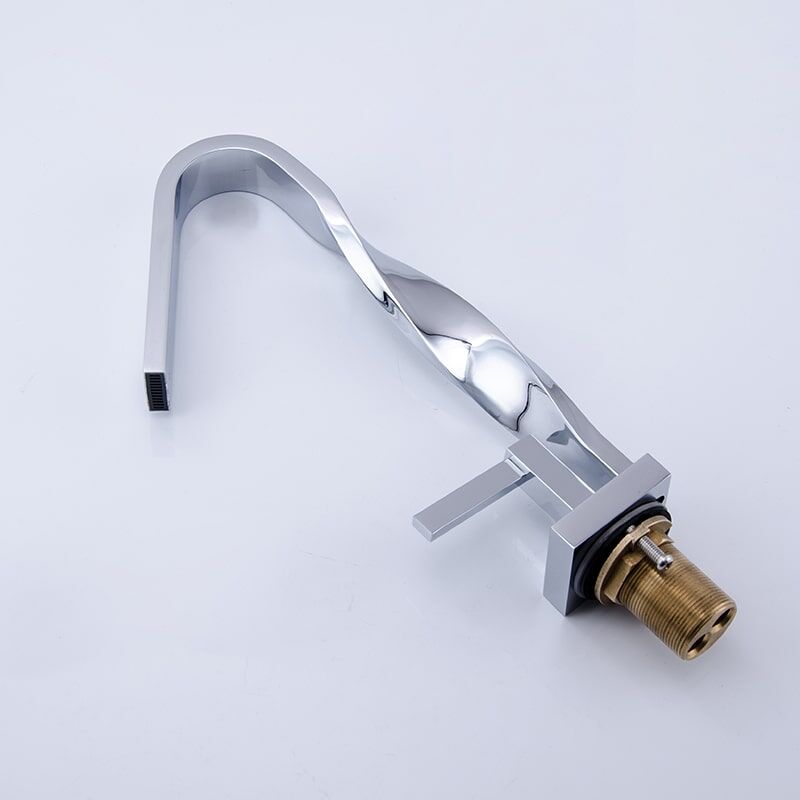 designer bathroom brass sink faucet modern faucet distorted waterfall basin bathroom faucet-2001V-7