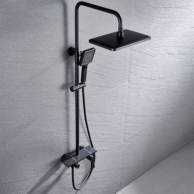 shower-6066H (4) Modern wall-mounted brass shower faucet