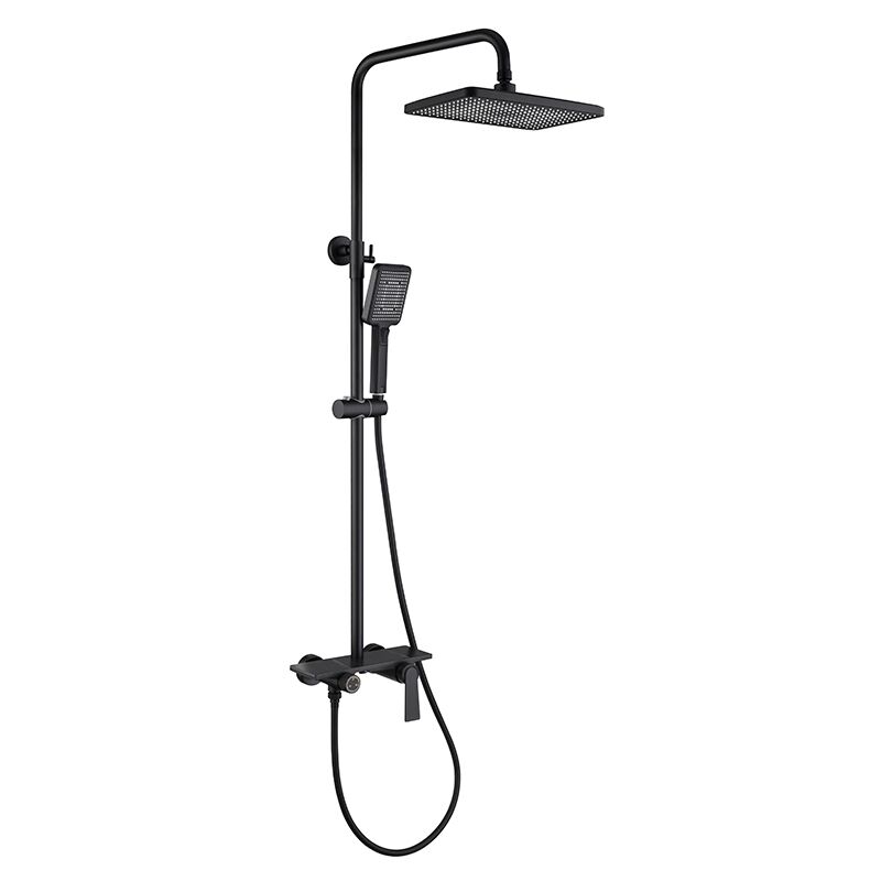 shower-6066H (6) Modern wall-mounted brass shower faucet