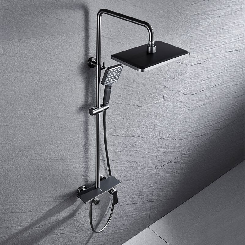 shower-6066Q (4) bathroom thermostatic shower mixer set system