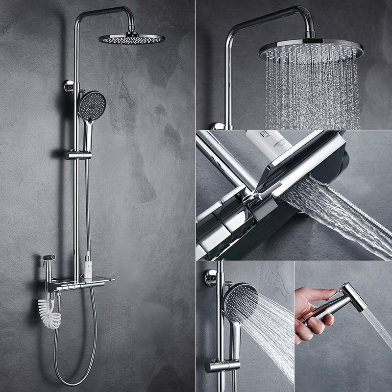 shower-6088恒温铬色-(0)-min Chrome shower set