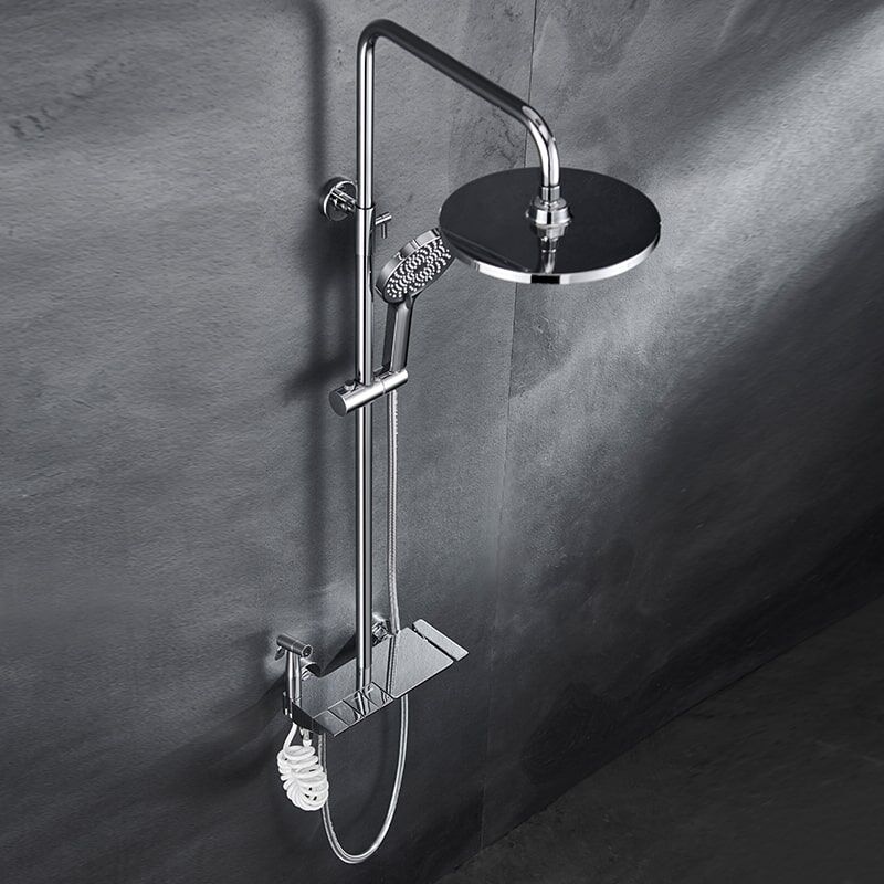 shower-6088恒温铬色 (2)-min Bathroom brass shower set