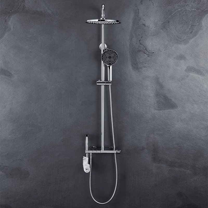 shower-6088恒温铬色 (3)-min Bathroom brass shower set