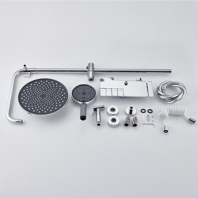 shower-6088恒温铬色 (9)-min Wall-mounted shower faucet